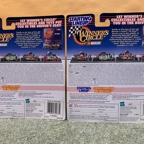 2 1999 Jeff Gordon Starting Lineup Figure Lot NAscar Racing Old Store Stock SLU - Picture 2 of 2